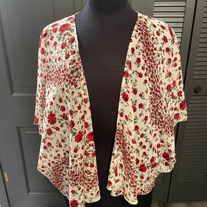 Forever 21 Flowered Cardigan- Sheer light weight
